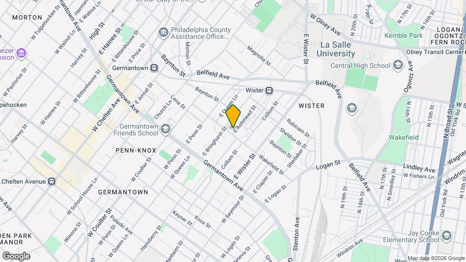206 E Ashmead St Mapa y Detalles de la Ubicación