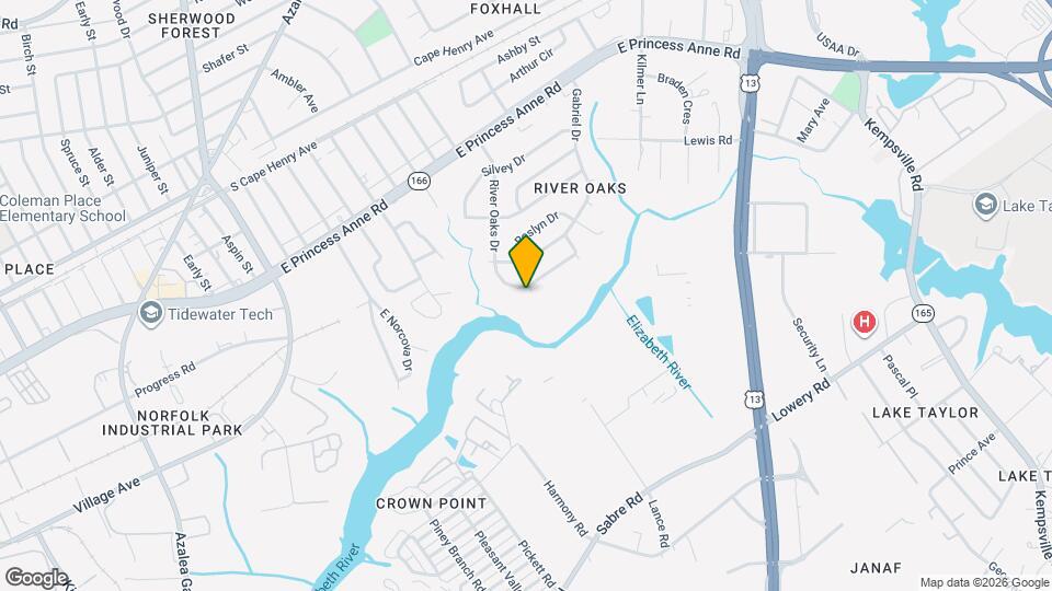 1261 River Oaks Dr Map and Location Details