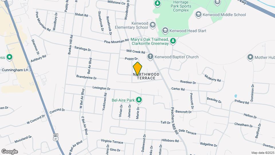276 Northwood Terrace Map and Location Details