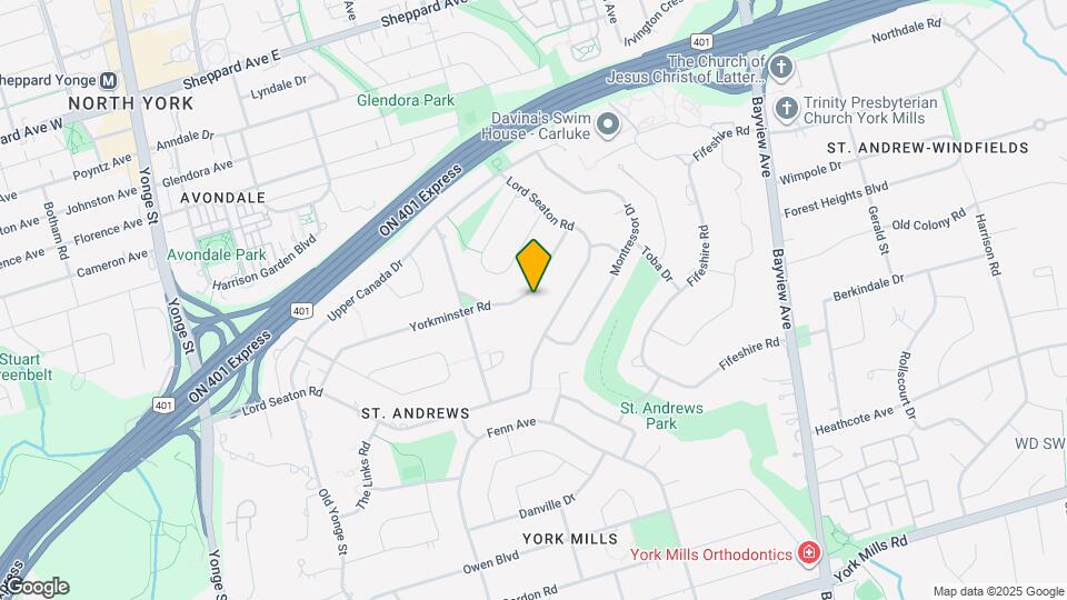 113 Yorkminster Rd Map and Location Details