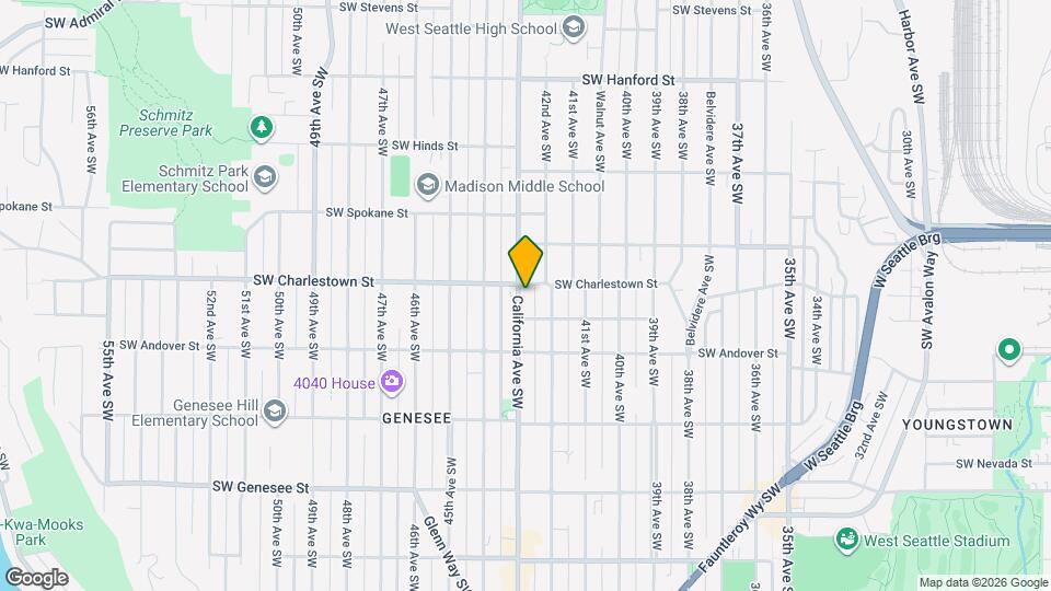 3830 California Ave SW Map and Location Details