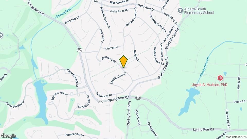 7505 Whirlaway Dr Map and Location Details