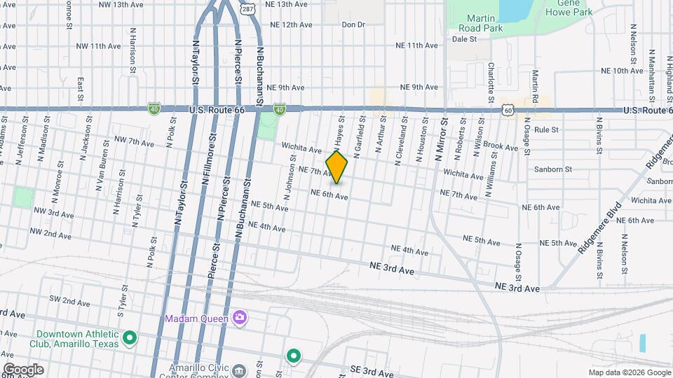 602 N Hayes St Mapa y Detalles de la Ubicación