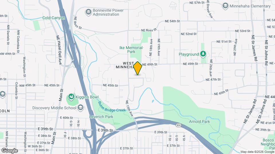 1606 NE Edge Park Dr, Unit Basement Apartment Map and Location Details