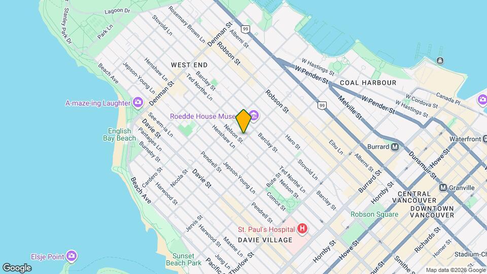 985 Broughton St Map and Location Details