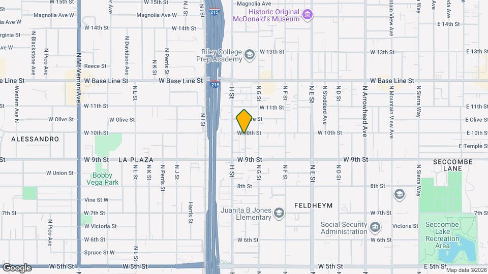 996 N Crescent Ave Map and Location Details