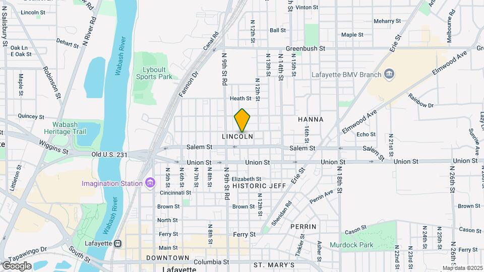 921 N 10th St Map and Location Details