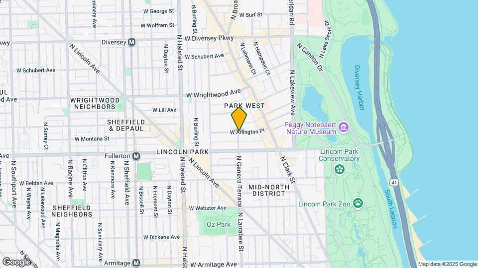 567-569 W Arlington Pl Mapa y Detalles de la Ubicación