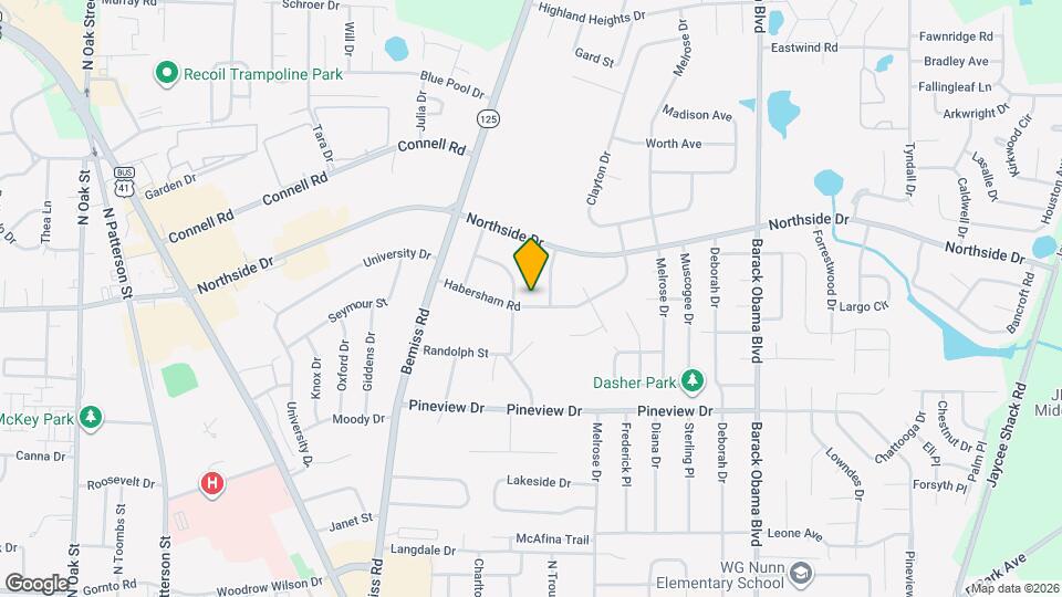 712 Habersham Rd Map and Location Details