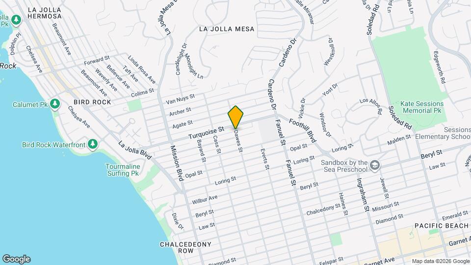 5162 Dawes St Map and Location Details