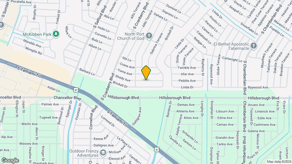 2681 Shady Ave Map and Location Details