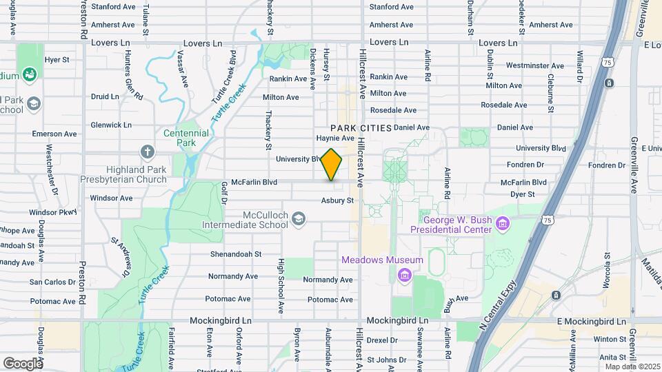 3431 McFarlin Blvd, Unit B Mapa y Detalles de la Ubicación