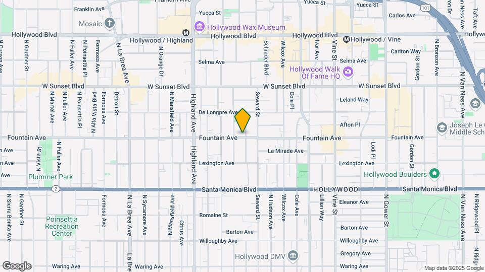 6631-6635 Fountain Ave Mapa y Detalles de la Ubicación