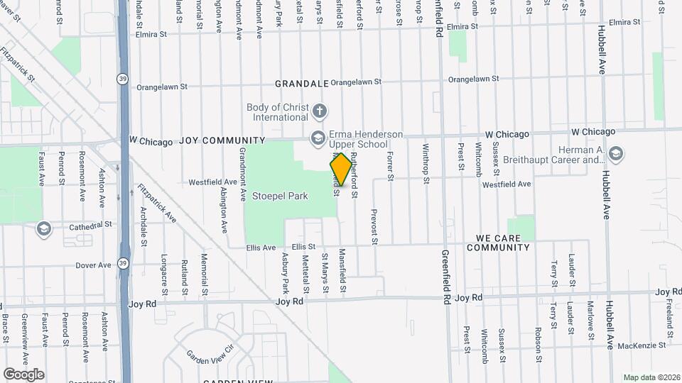 9220 Mansfield St Map and Location Details