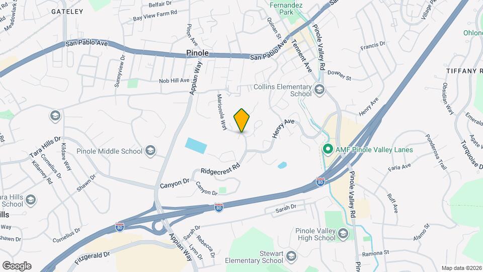 1252 Marionola Way Map and Location Details