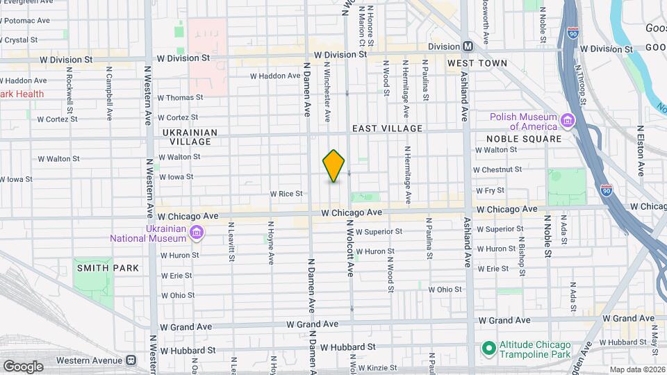 839 N Winchester Ave Map and Location Details