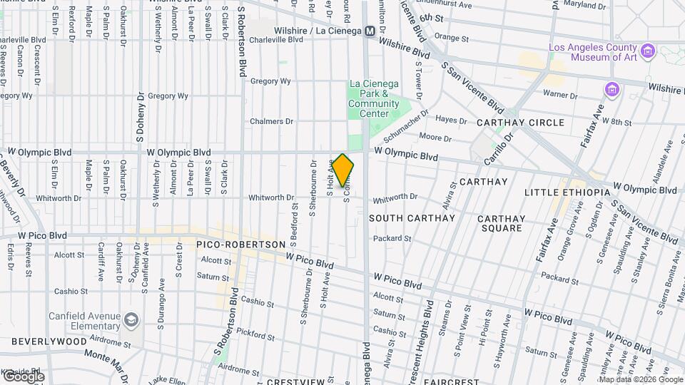 1063 S Corning St Map and Location Details