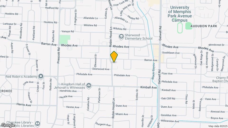 1300 Robin Hood Ln Map and Location Details