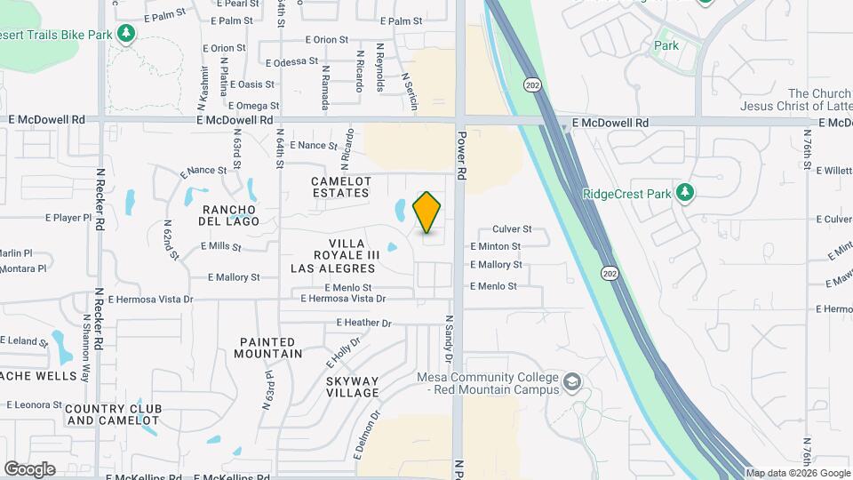 6726 E Minton St Map and Location Details