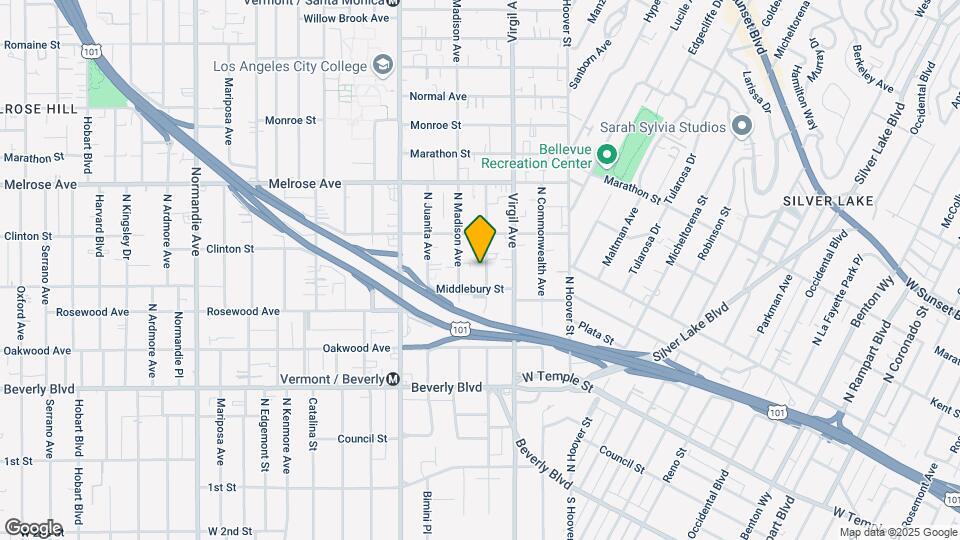 523 N Westmoreland Ave Map and Location Details