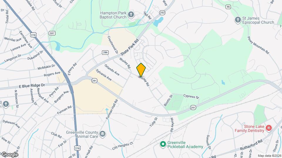 110 Worley Rd Map and Location Details