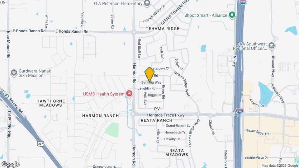 2136 Benning Way Mapa y Detalles de la Ubicación