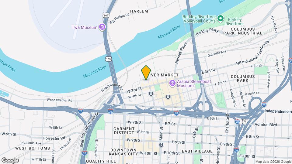 Delaware Lofts Mapa y Detalles de la Ubicación