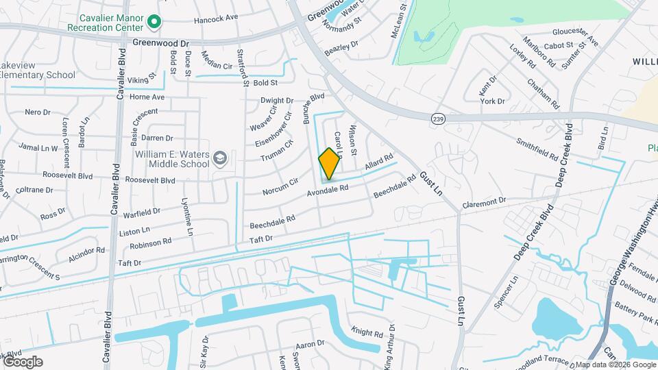 318 Avondale Rd Map and Location Details