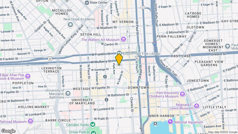 106 W Saratoga St Map and Location Details