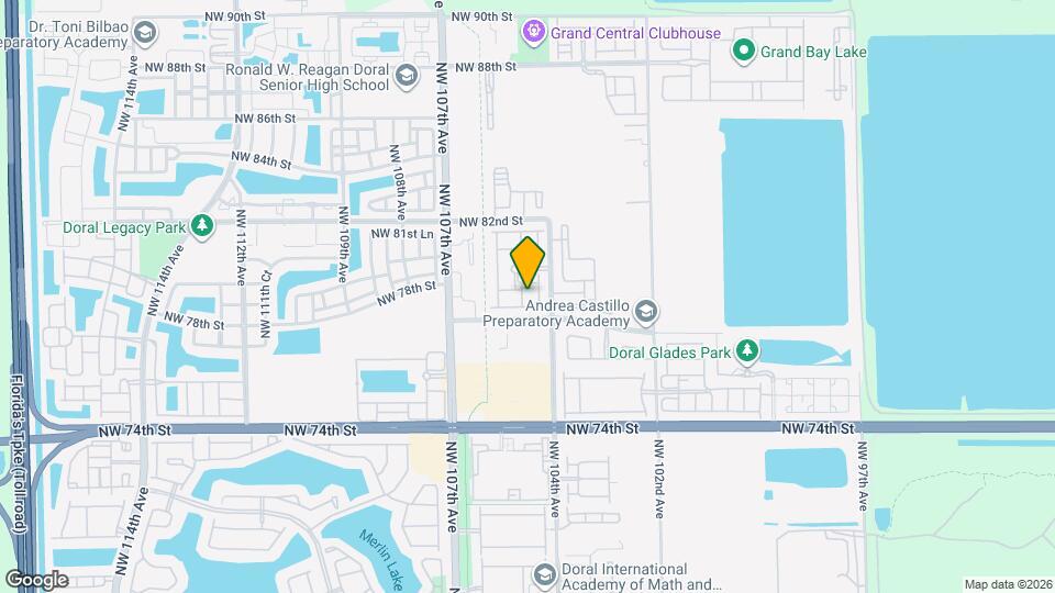 7855 NW 105th Ave Map and Location Details