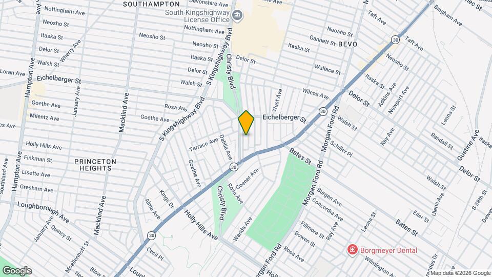 5446 Christy Ave Map and Location Details