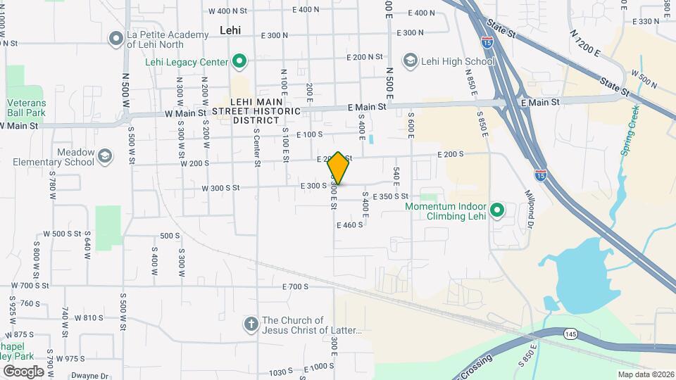 310 E 300 S Map and Location Details