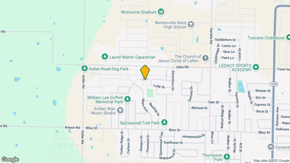 940 Meadowridge Dr Map and Location Details