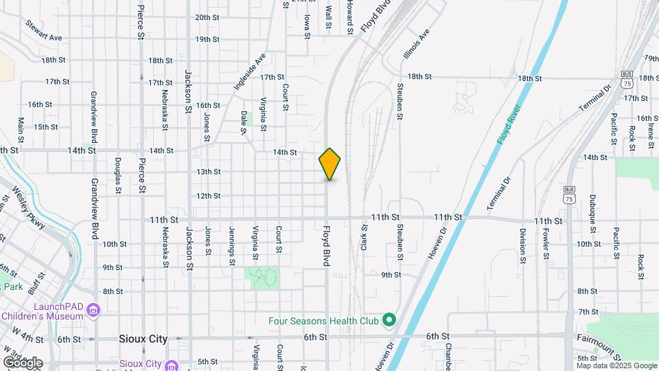 1210 Floyd Blvd Map and Location Details