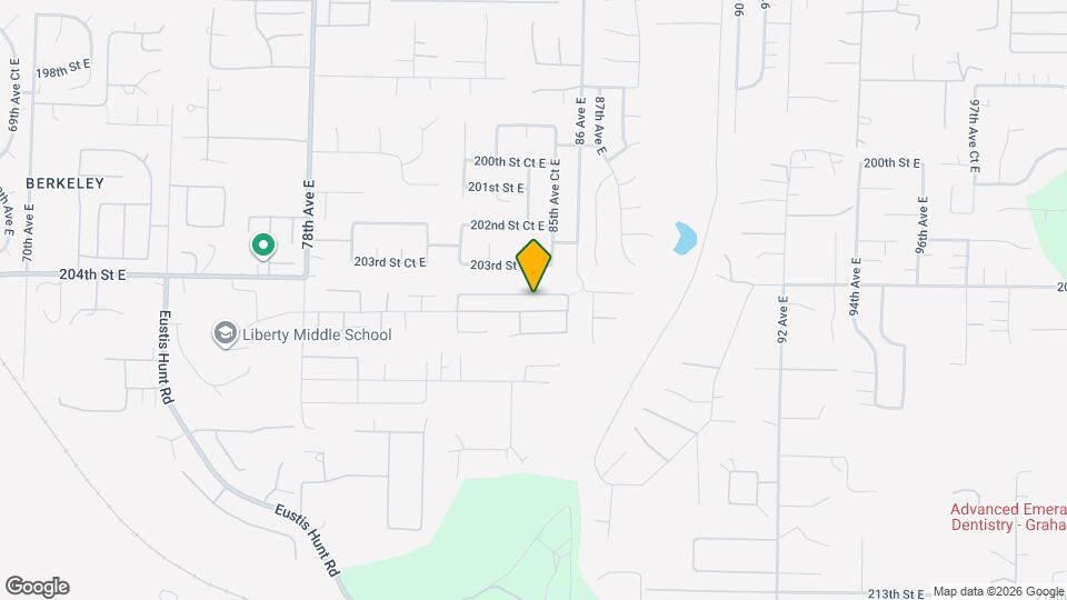 8414 204th St Ct E Map and Location Details