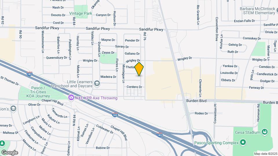 7607 Estevan Dr Map and Location Details