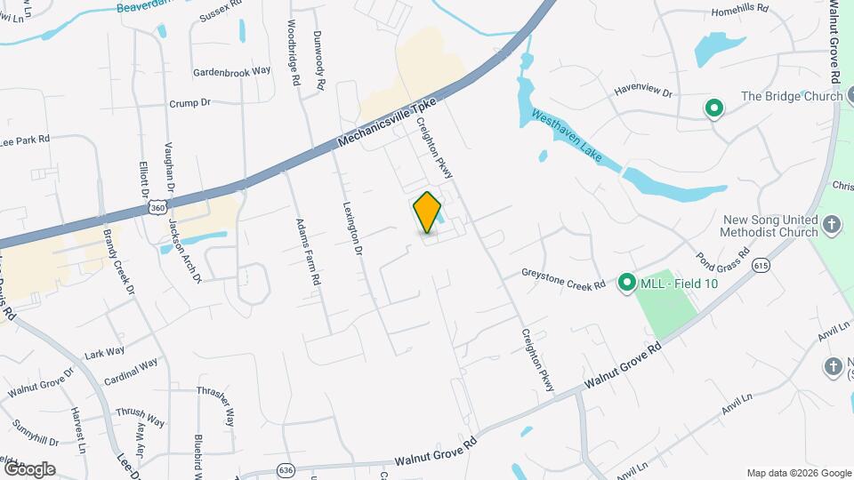 7386 Pebble Lake Dr Map and Location Details