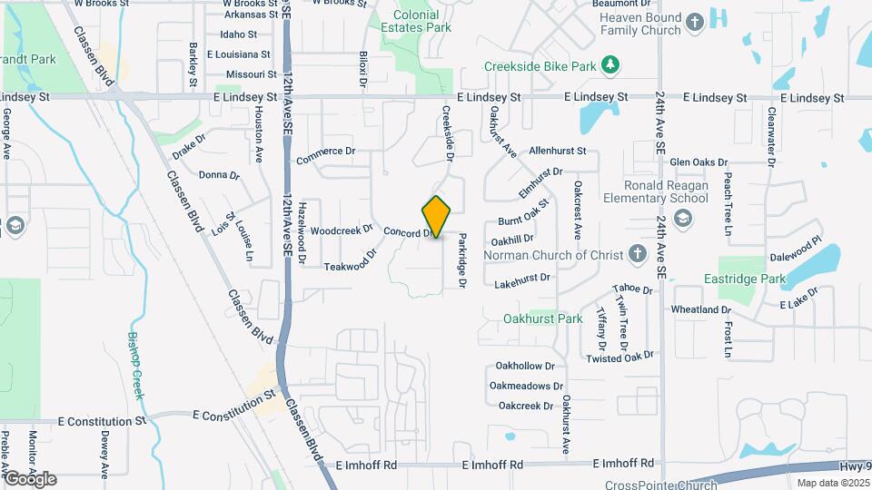1812 Creekside Dr Map and Location Details
