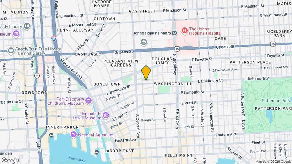 1416 E Baltimore St Map and Location Details