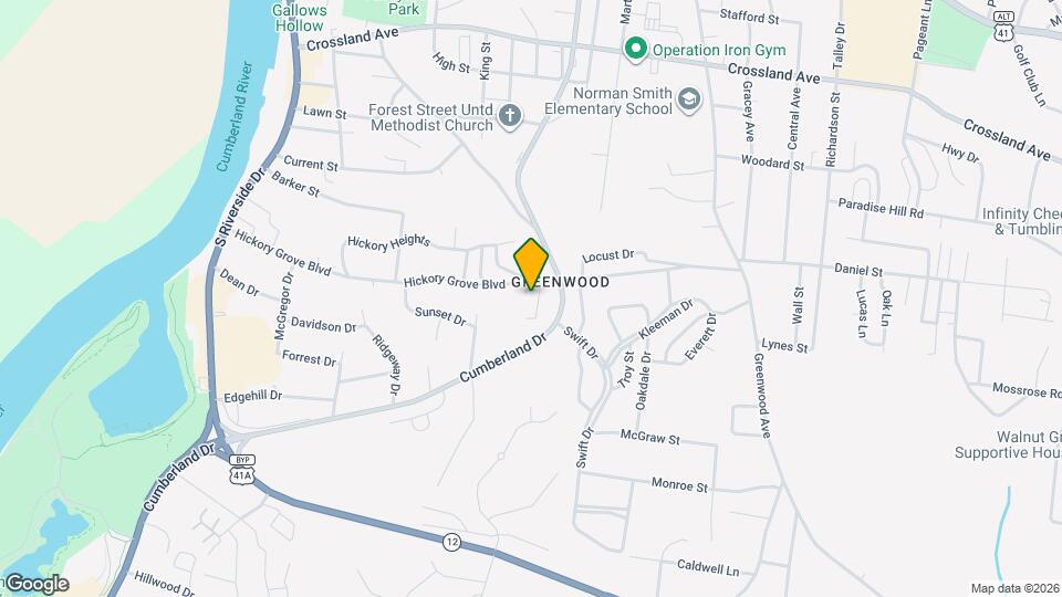 422 Hickory Hill Dr Map and Location Details