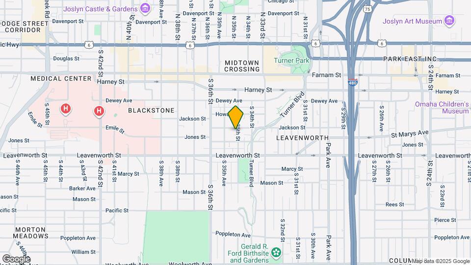 610 S 35th St Map and Location Details