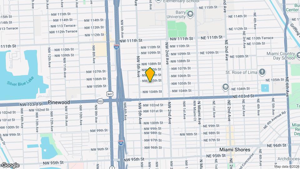 323 NW 104th Terrace Mapa y Detalles de la Ubicación