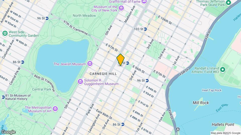 132 E 95th St Map and Location Details