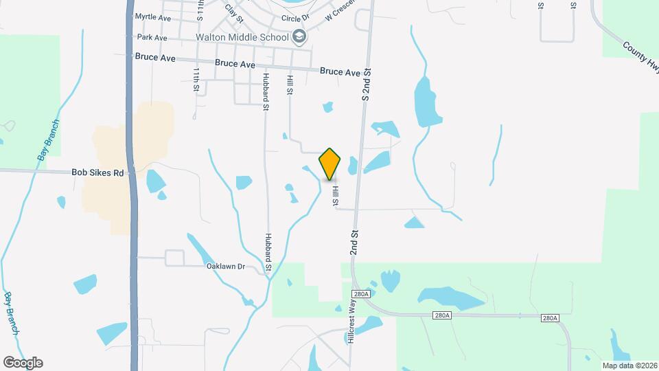 624 Hill St Map and Location Details