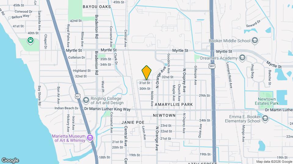 1553 31st St Map and Location Details