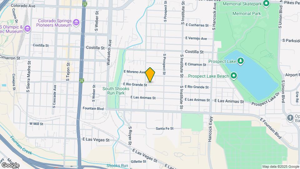 710 E Rio Grande St Map and Location Details