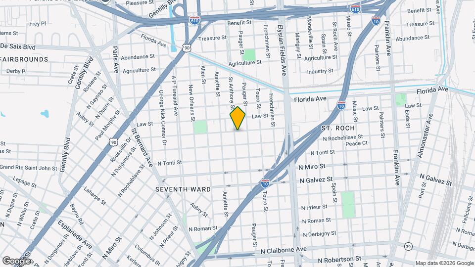 2433 St Anthony St Map and Location Details