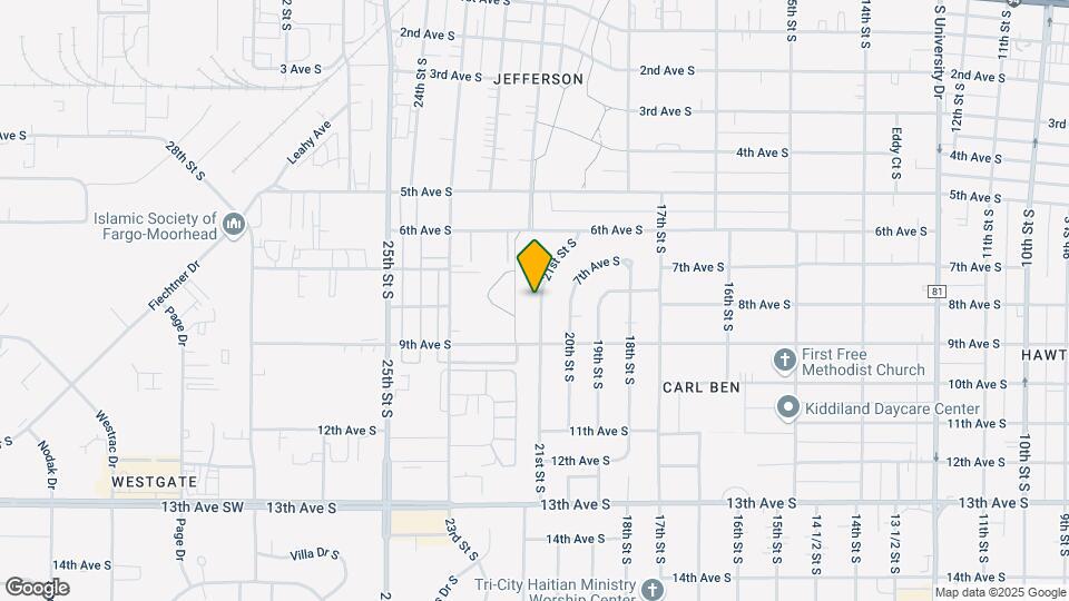 719 21st St S Map and Location Details