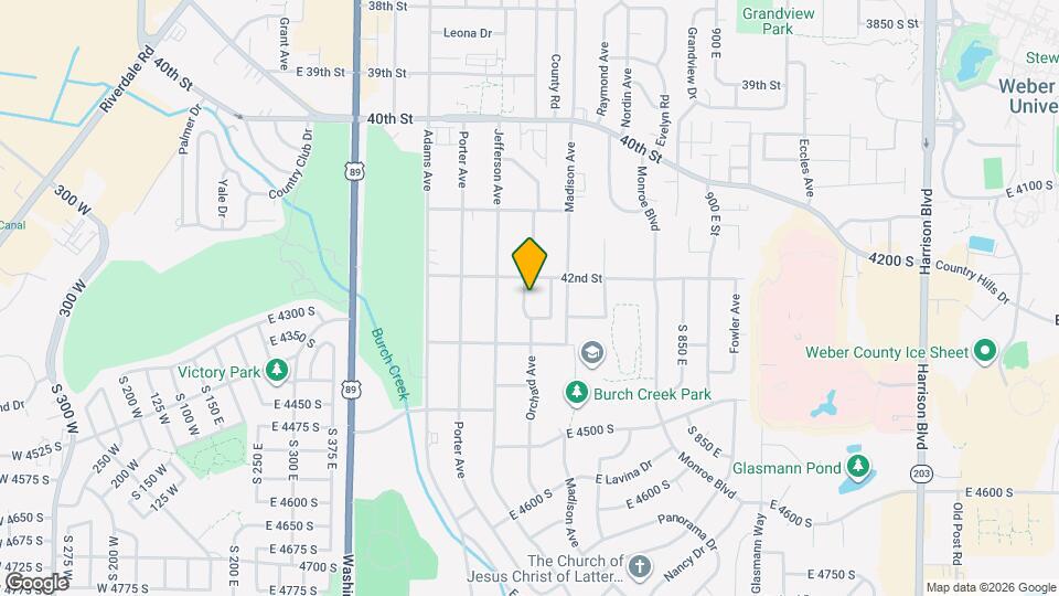 4242 Orchard Ave Map and Location Details