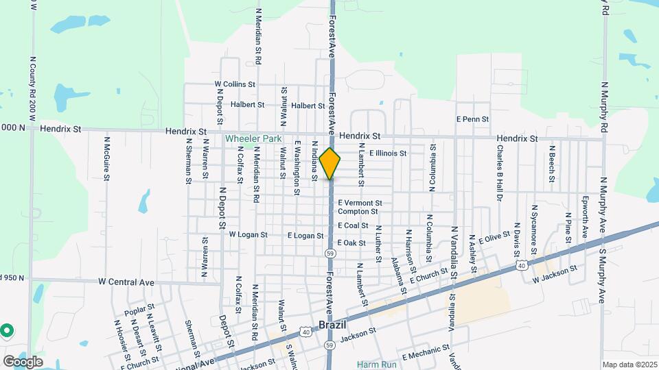 712 N Forest Ave Map and Location Details